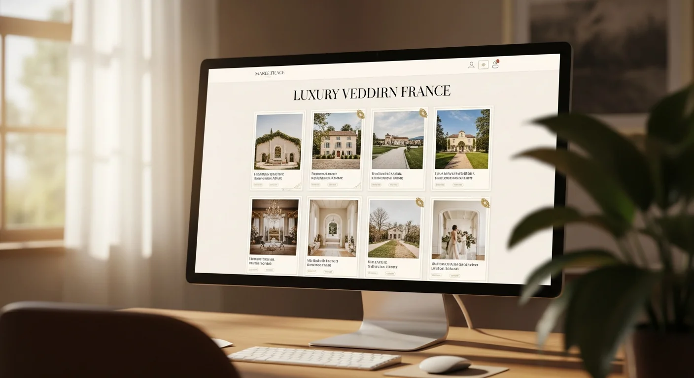 Marketplace listing — UI éditoriale custom