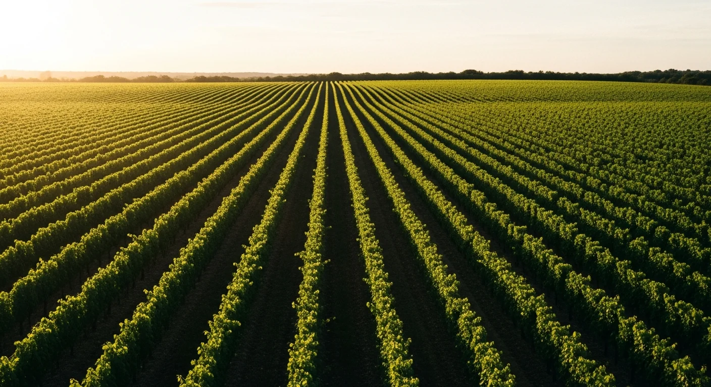 Vignobles du Sud de la France au coucher de soleil — projet Mariage-Séminaire